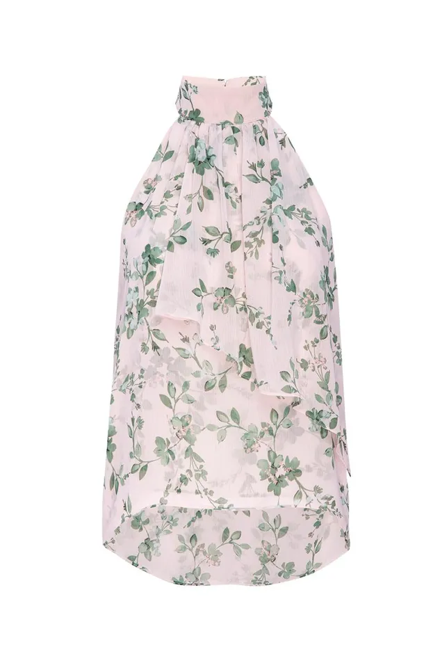 Women MISA Los Angeles Tops ANKA TOP White Sage Botanica