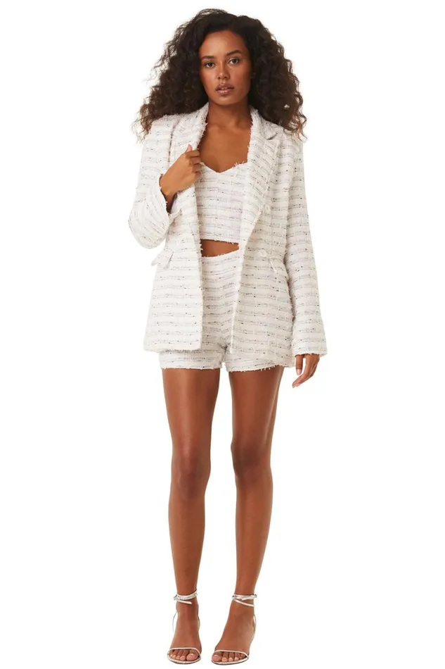 Women MISA Los Angeles Tops ASTOR BUSTIER Winter White