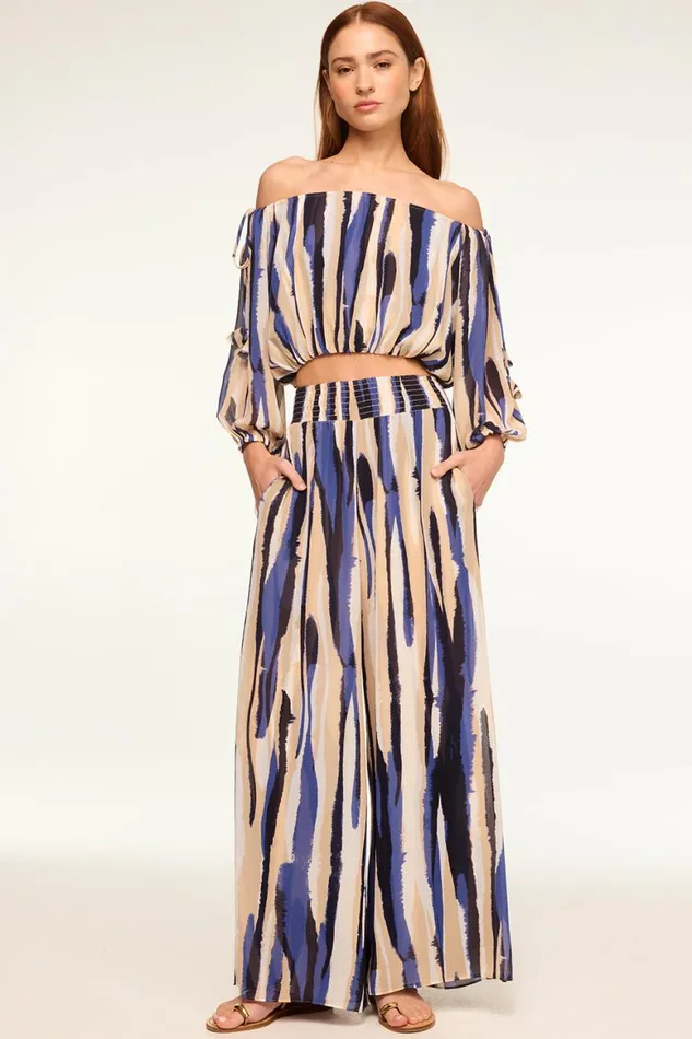 Women MISA Los Angeles Tops DALMA TOP Striped Instinct