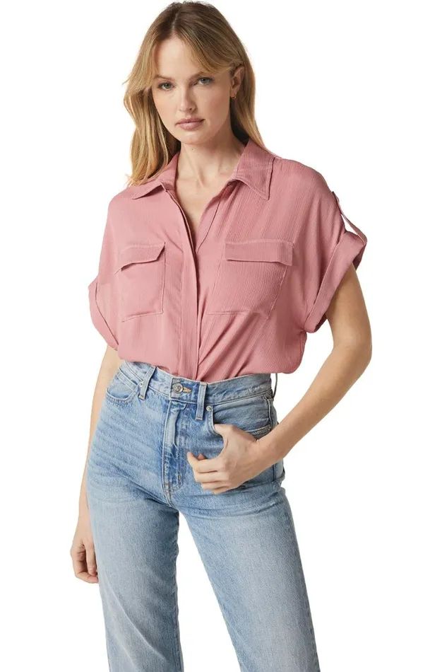 Women MISA Los Angeles Tops ERIN TOP Mauve