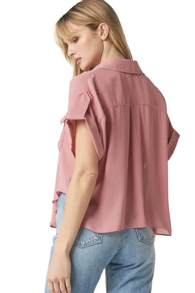 Women MISA Los Angeles Tops ERIN TOP Mauve