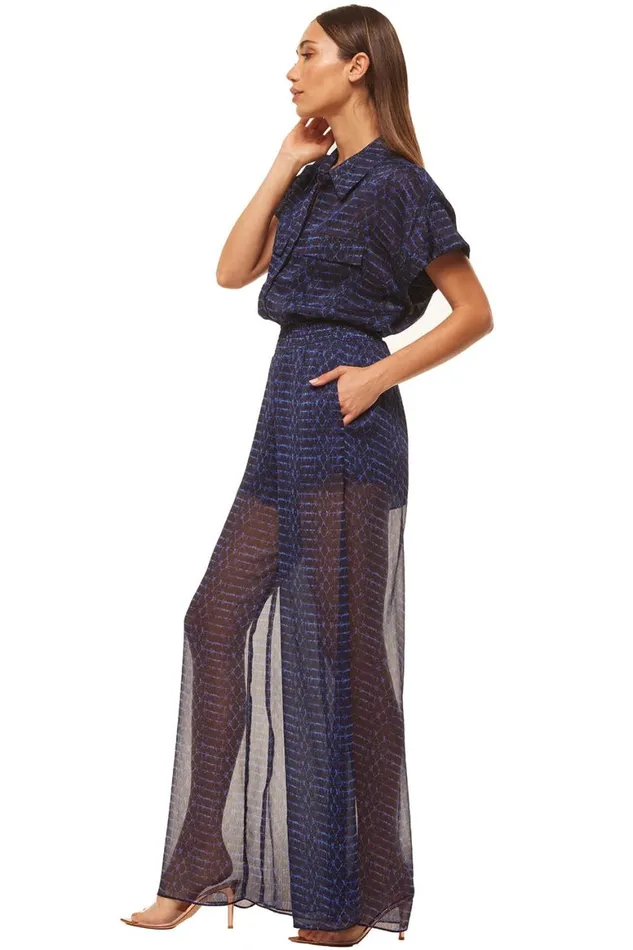Women MISA Los Angeles Tops ERIN TOP Midnight Shibori