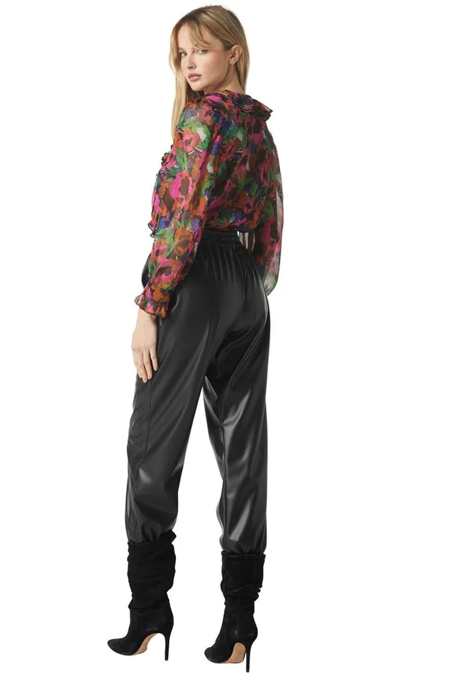 Women MISA Los Angeles Tops FLORENCE TOP Jewel Tone Flora
