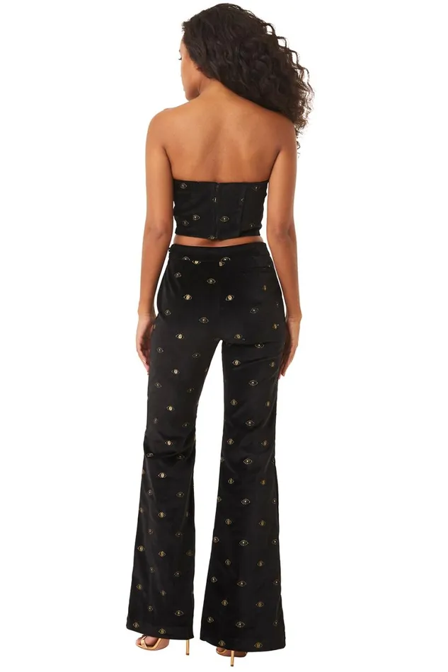 Women MISA Los Angeles Tops GEORGIA BUSTIER Black