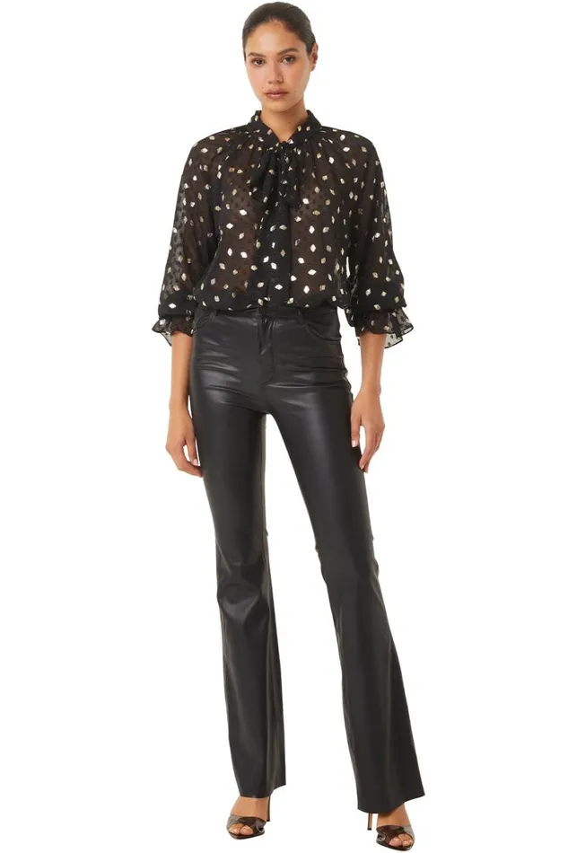 Women MISA Los Angeles Tops GRACIE TOP Diamond Clip Dot