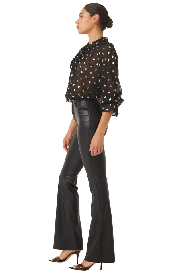 Women MISA Los Angeles Tops GRACIE TOP Diamond Clip Dot