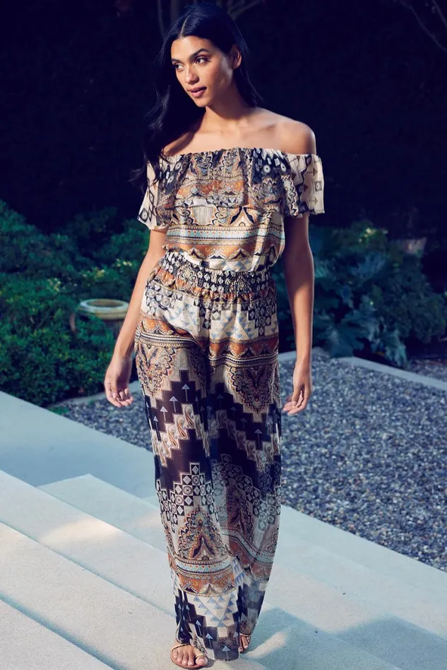 Women MISA Los Angeles Tops GRAZIELA TOP Alhambra Mosaic