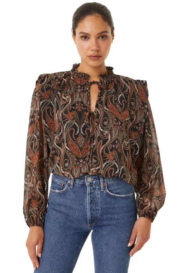 Women MISA Los Angeles Tops HELENA TOP Spartina Paisley