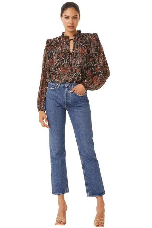 Women MISA Los Angeles Tops HELENA TOP Spartina Paisley