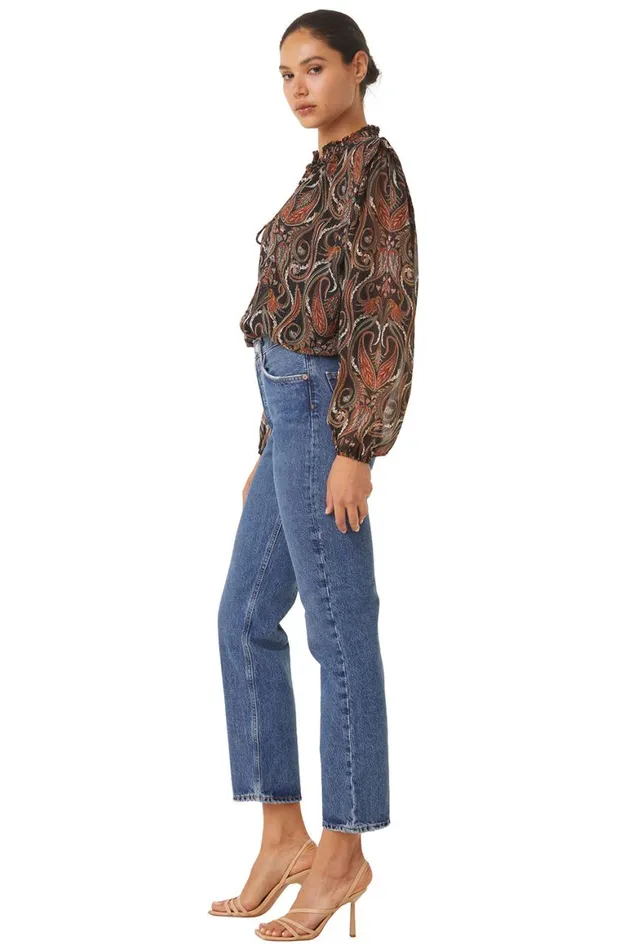 Women MISA Los Angeles Tops HELENA TOP Spartina Paisley