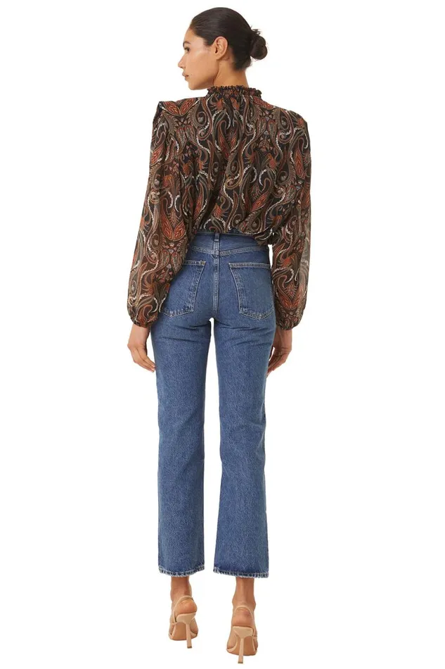 Women MISA Los Angeles Tops HELENA TOP Spartina Paisley