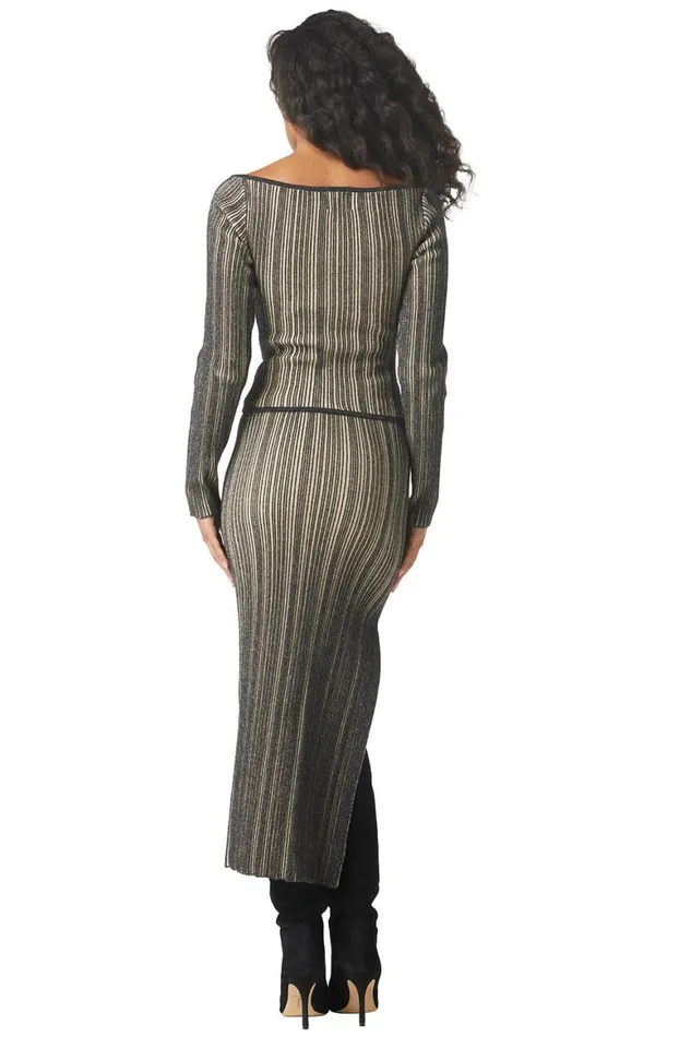 Women MISA Los Angeles Tops KAREN TOP Blackskinny Latte