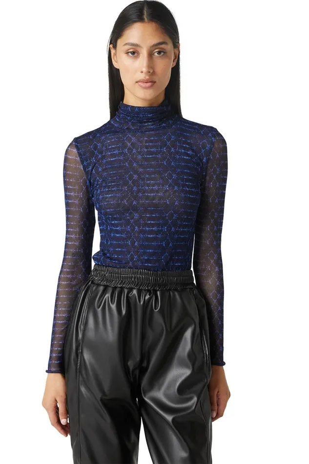 Women MISA Los Angeles Tops NADJA TOP Midnight Shibori