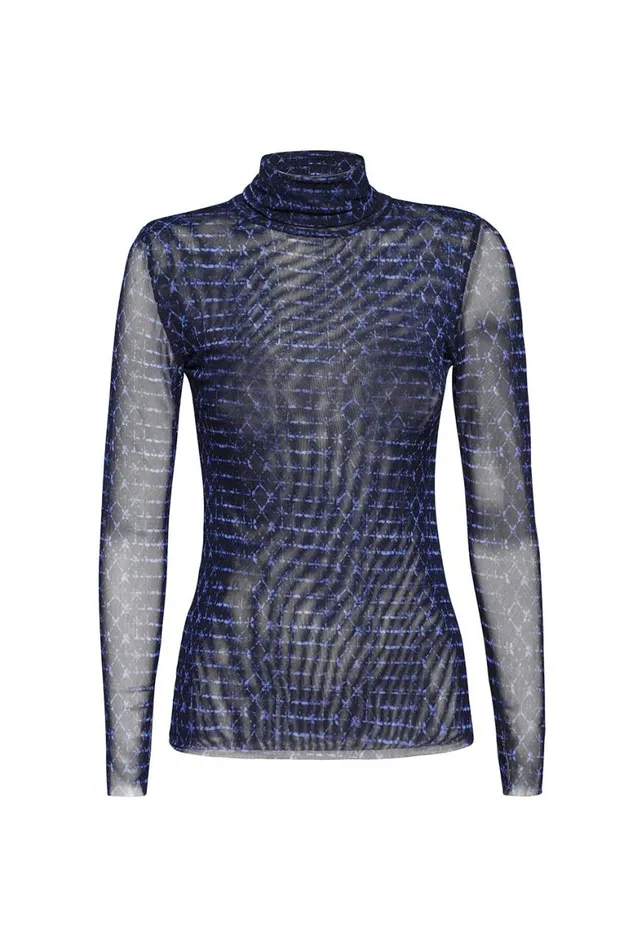 Women MISA Los Angeles Tops NADJA TOP Midnight Shibori