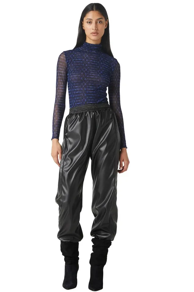 Women MISA Los Angeles Tops NADJA TOP Midnight Shibori