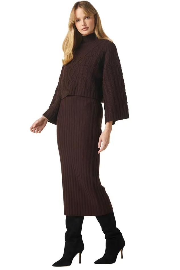 Women MISA Los Angeles Tops OONA SWEATER Hunter Green