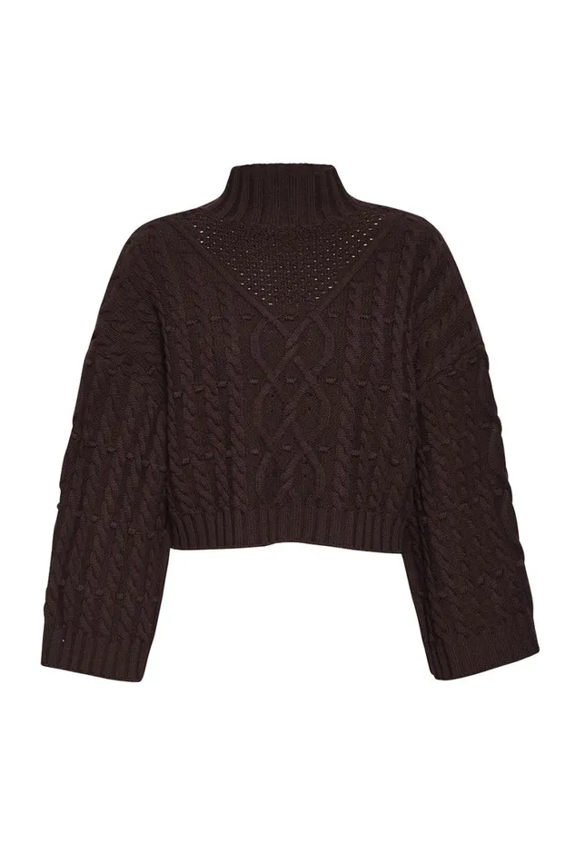 Women MISA Los Angeles Tops OONA SWEATER Hunter Green