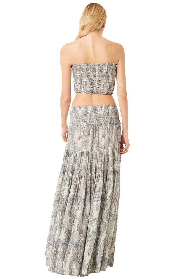 Women MISA Los Angeles Tops ROKSANA BANDEAU Spring Python