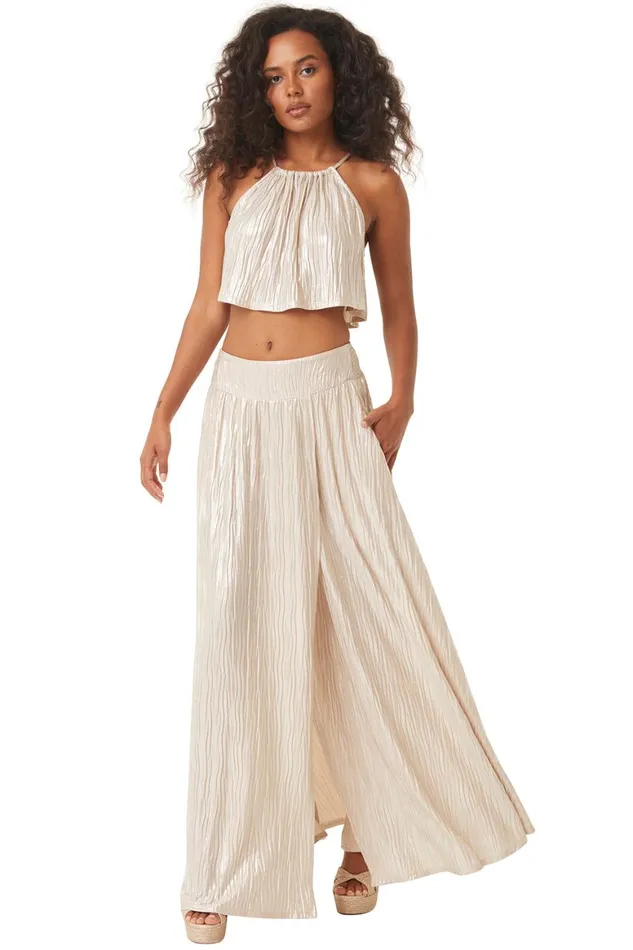 Women MISA Los Angeles Tops SAANA TOP Mother Of Pearl
