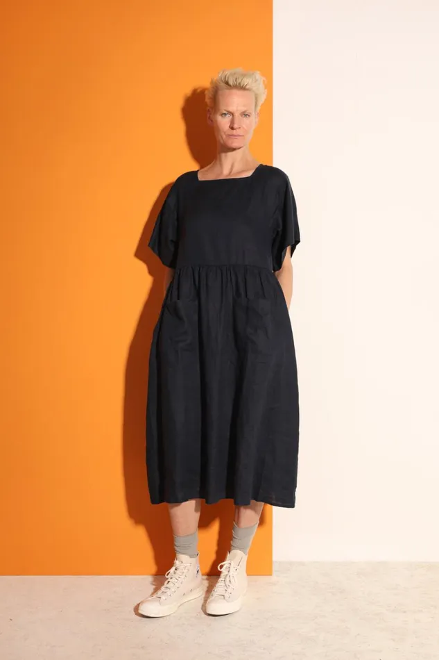 Women Mitch Dress Navy LF Markey Dresses