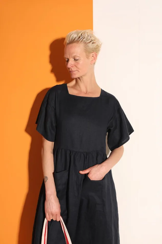 Women Mitch Dress Navy LF Markey Dresses