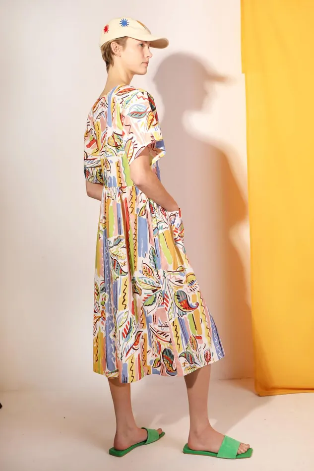 Women Mitch Dress Painted Paisley LF Markey Dresses