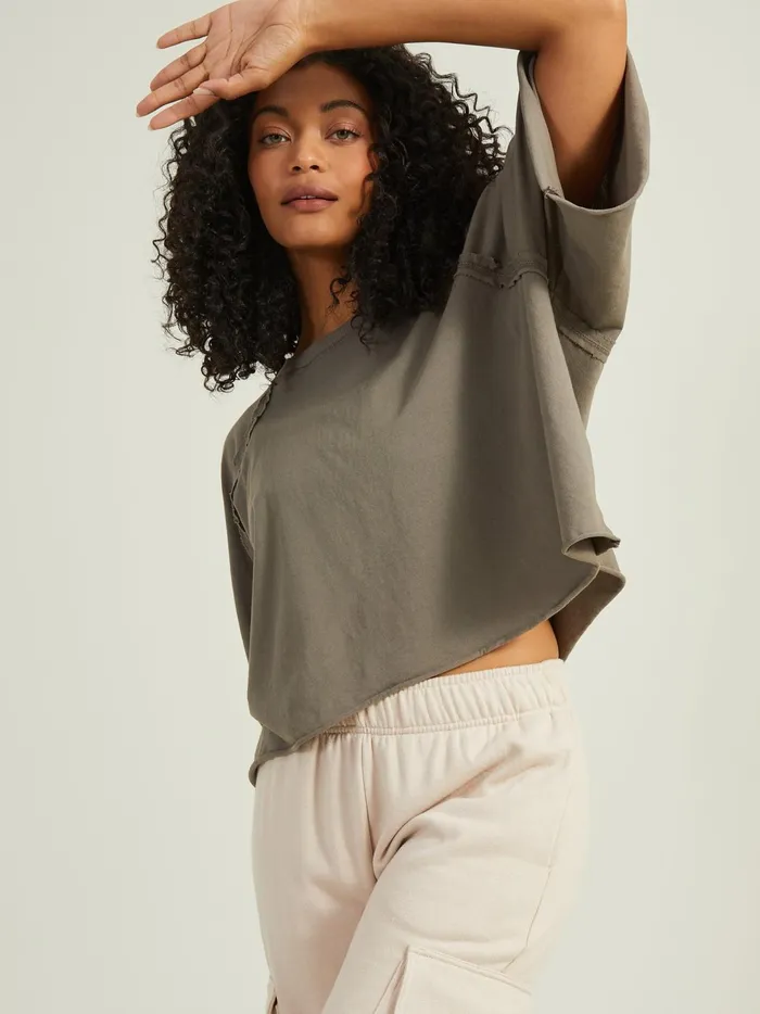 Women Move With It Cropped Tee Smokeyolive Altar039d State Activewear