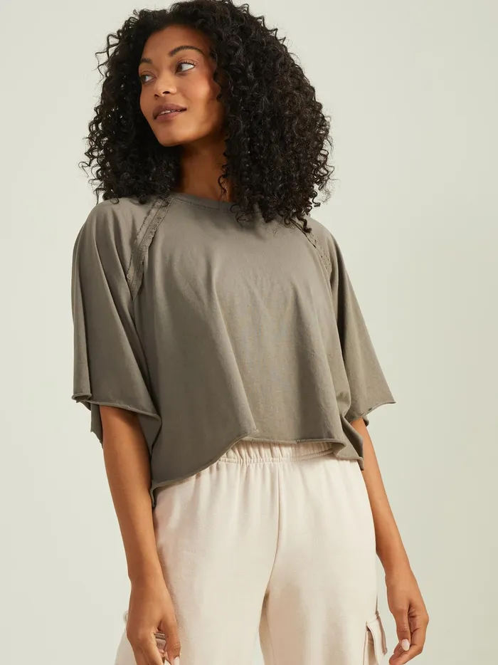 Women Move With It Cropped Tee Smokeyolive Altar039d State Activewear