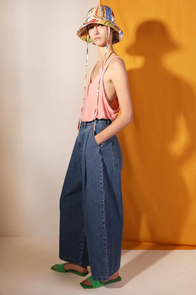 Women Myles Jean Mid Blue LF Markey Trousers