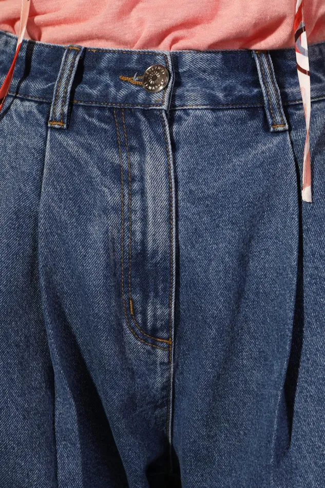 Women Myles Jean Mid Blue LF Markey Trousers