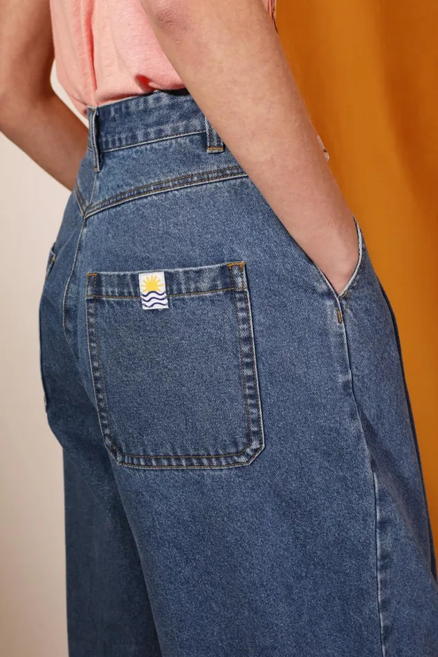 Women Myles Jean Mid Blue LF Markey Trousers