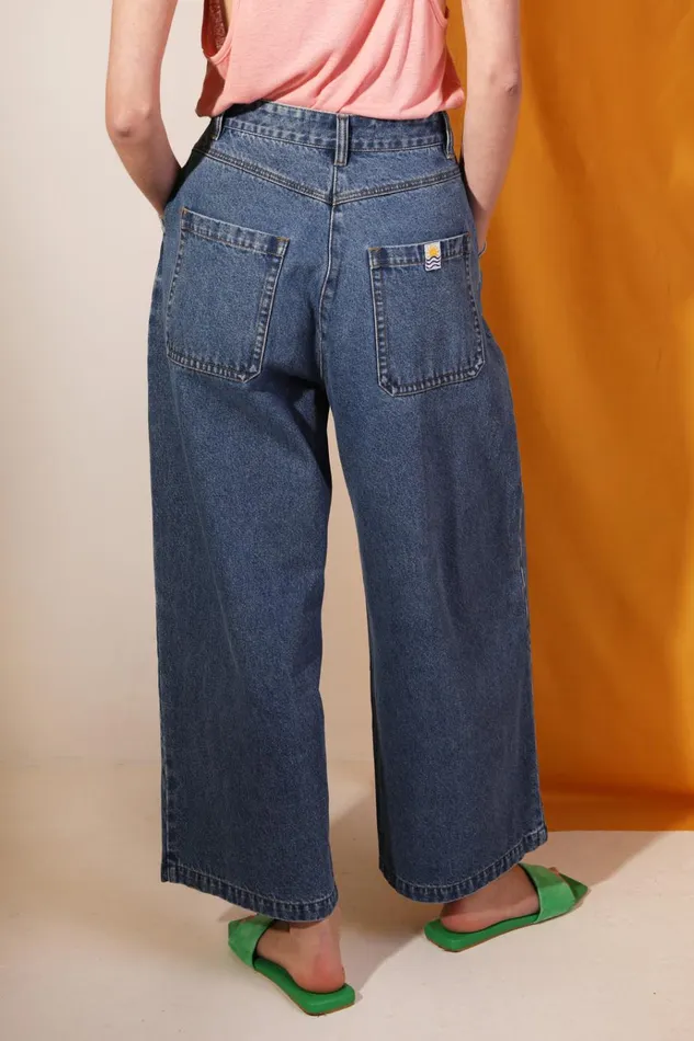 Women Myles Jean Mid Blue LF Markey Trousers