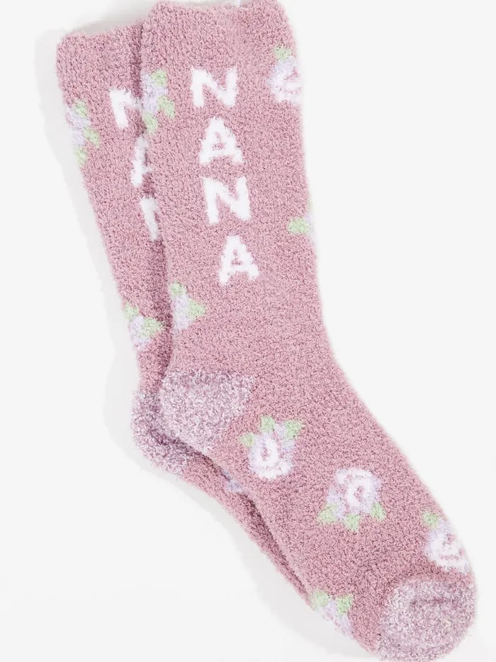 Women Nana Floral Cozy Socks Elderberry Altar039d State Socks