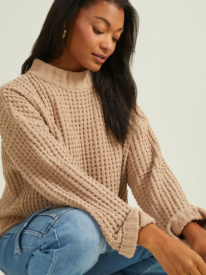 Women Natalie Matte Chenille Sweater Taupe Altar039d State Sweaters