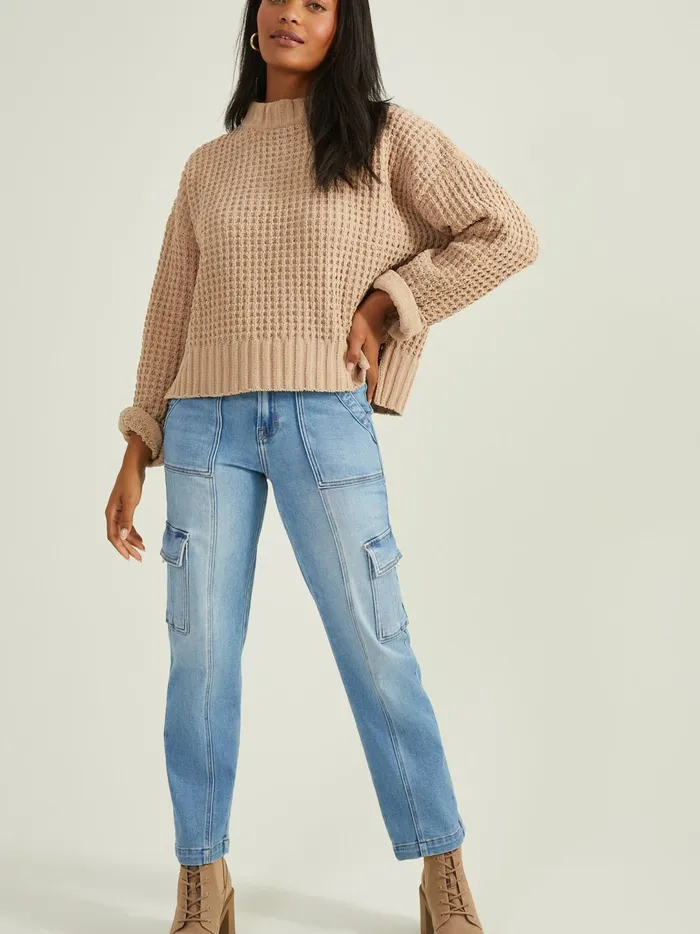 Women Natalie Matte Chenille Sweater Taupe Altar039d State Sweaters