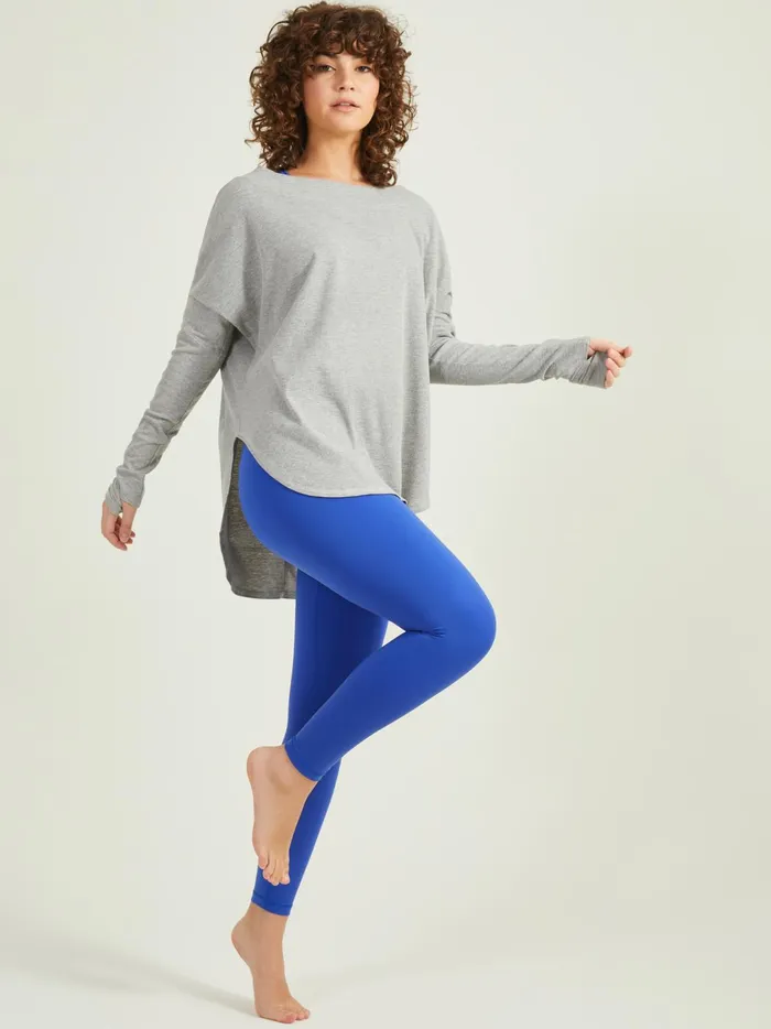 Women No Sweat Ribbed Top Heathergrey Altar039d State Activewear