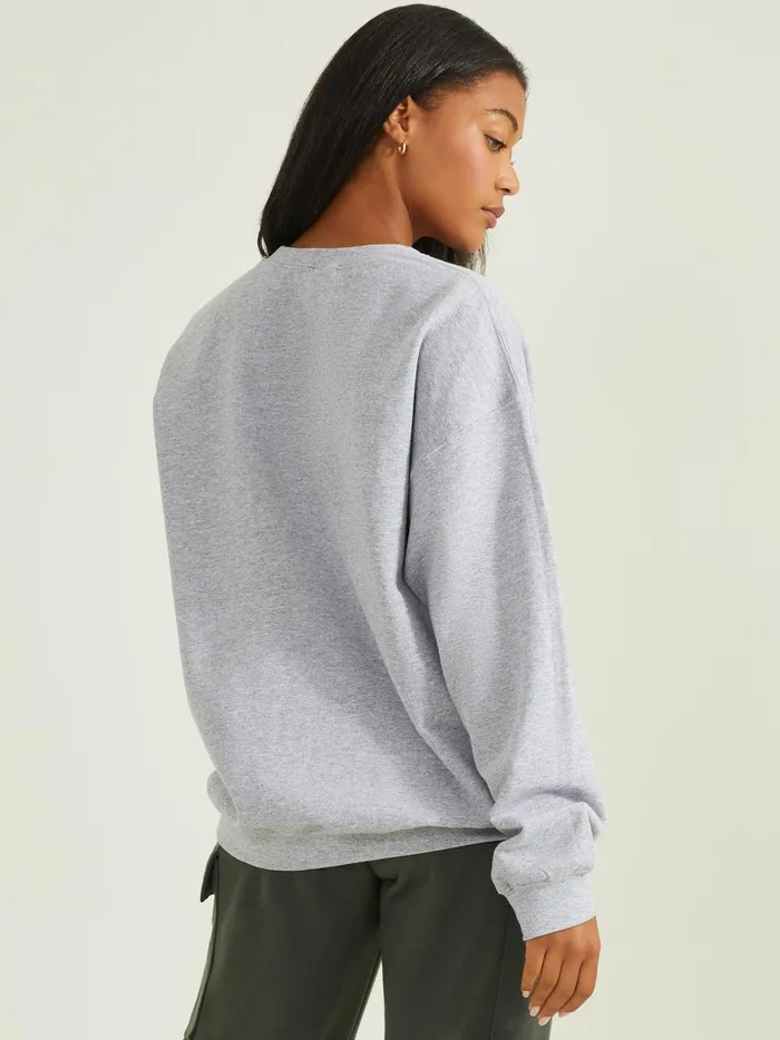 Women Nyc 1990 Graphic Sweatshirt Heathergray Altar039d State Activewear