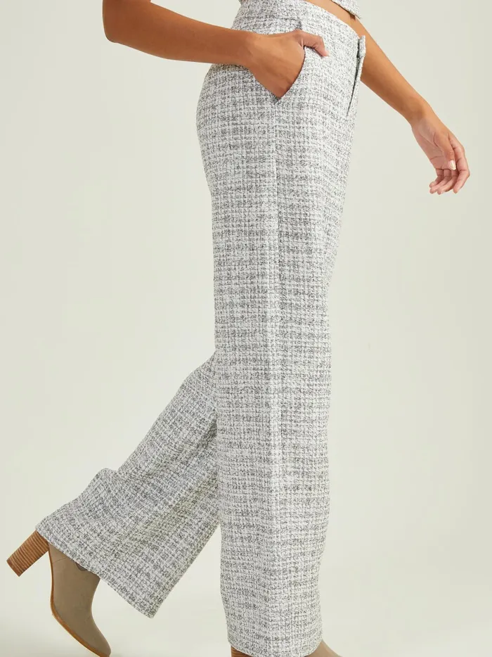 Women Odessa Tweed Trouser Pants Ivoryblack Altar039d State Pants