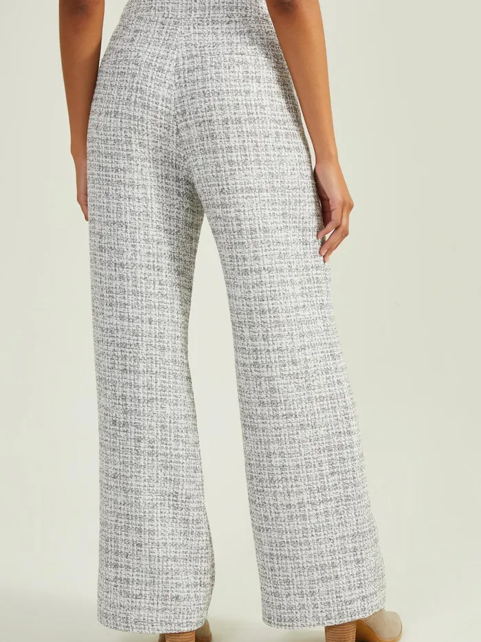 Women Odessa Tweed Trouser Pants Ivoryblack Altar039d State Pants