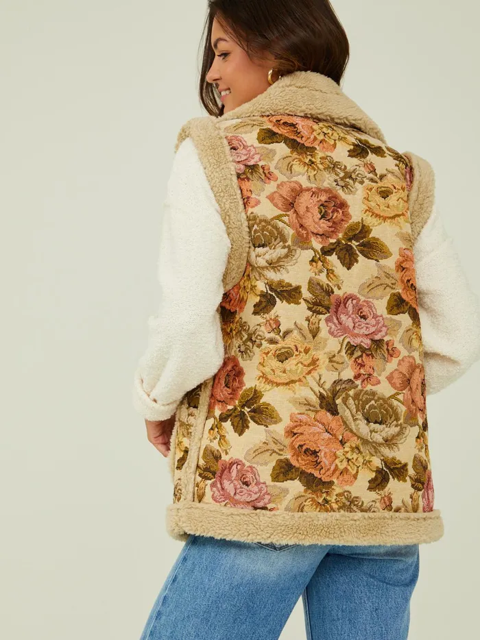 Women Opal Tapestry Vest Taupe Altar039d State Jackets