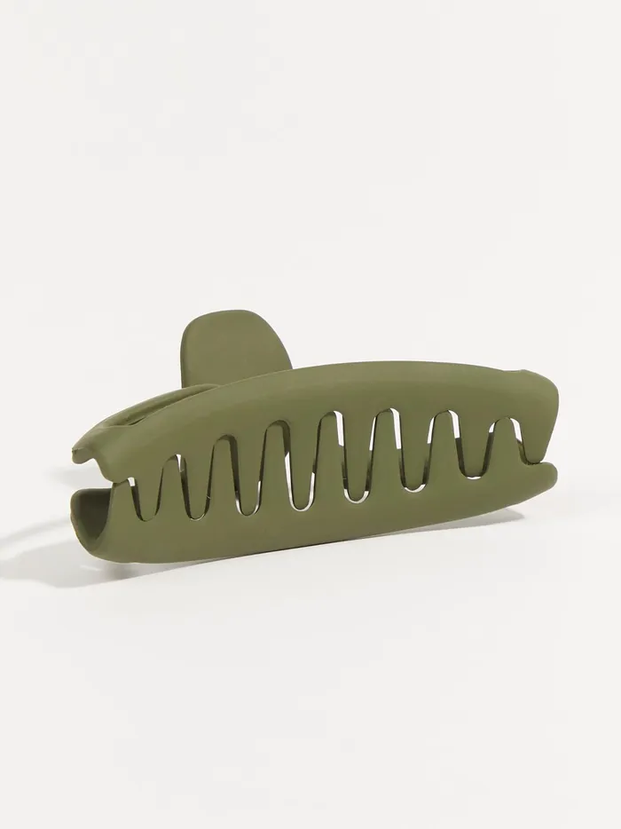 Women Open Crescent Claw Clip Olive Altar039d State Hair Accessories