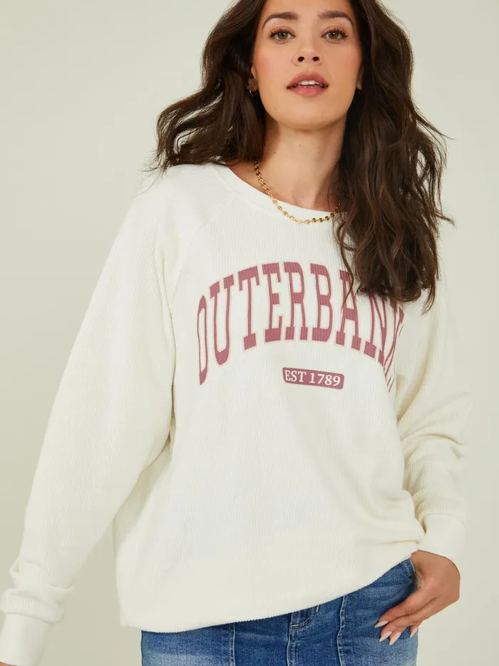 Women Outerbanks Corded Pullover Jetstream Altar039d State Graphics