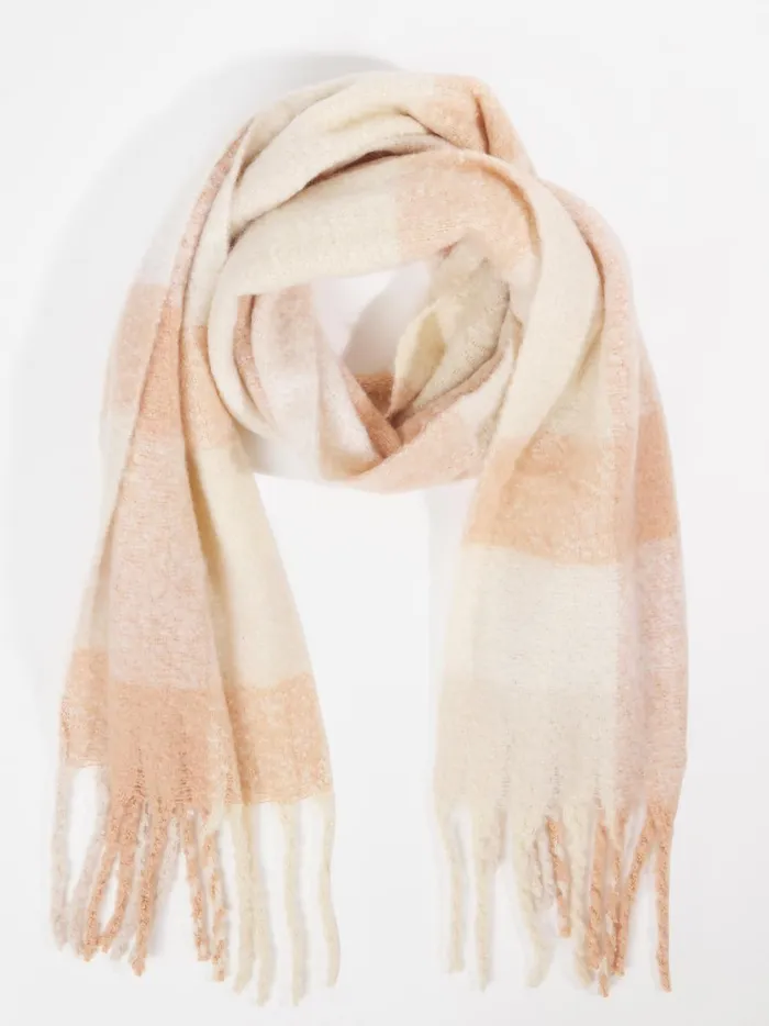 Women Oversized Plaid Scarf Blush Altar039d State Bandanas Scarves