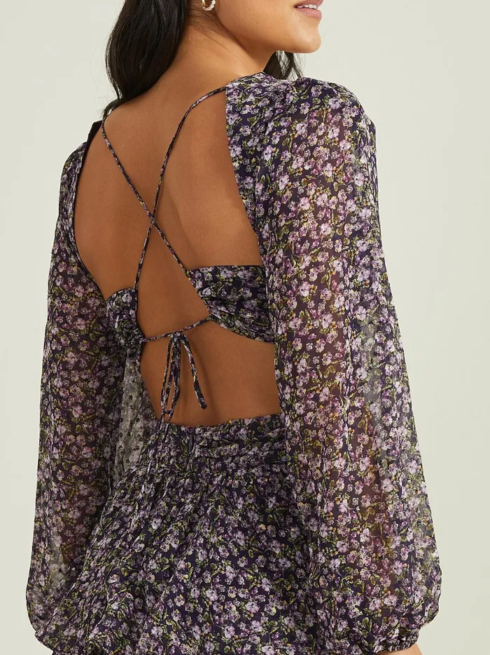 Women Paisley Floral Maxi Dress By Astr The Label Purple Altar039d State Maxi Midi