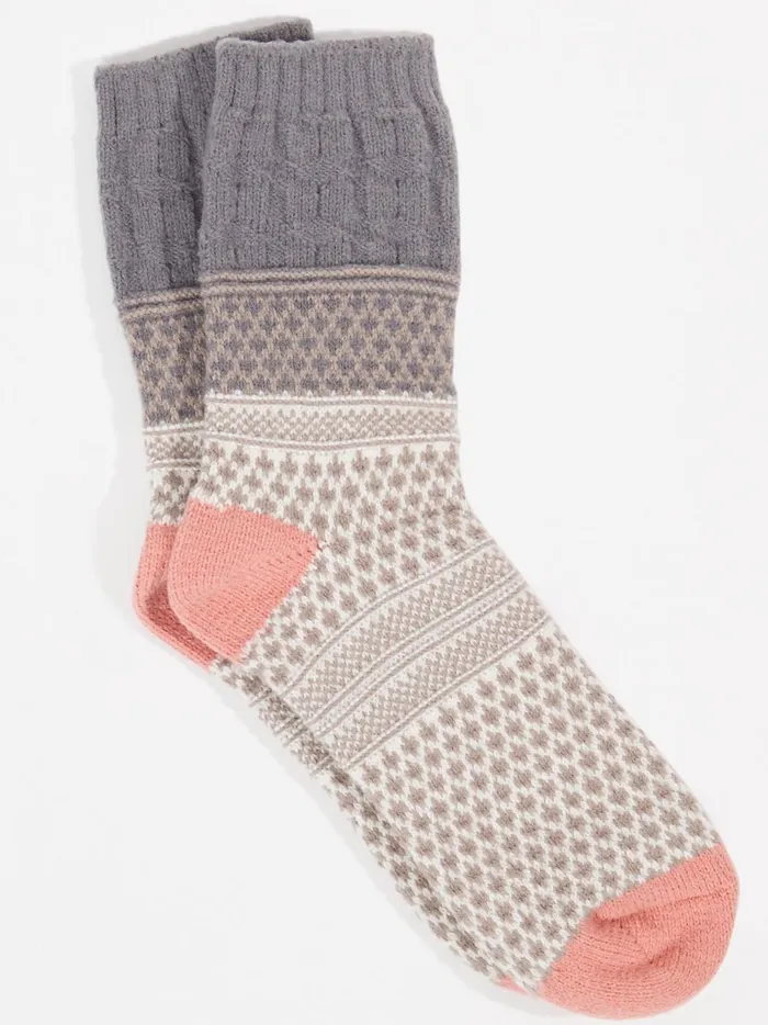 Women Patterned Cozy Crew Socks Smokeypearl Altar039d State Socks