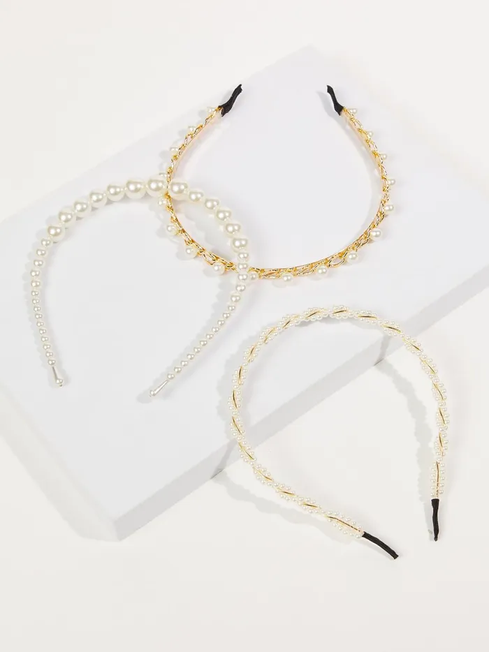 Women Pearl Headband Pack Pearl Altar039d State Hair Accessories