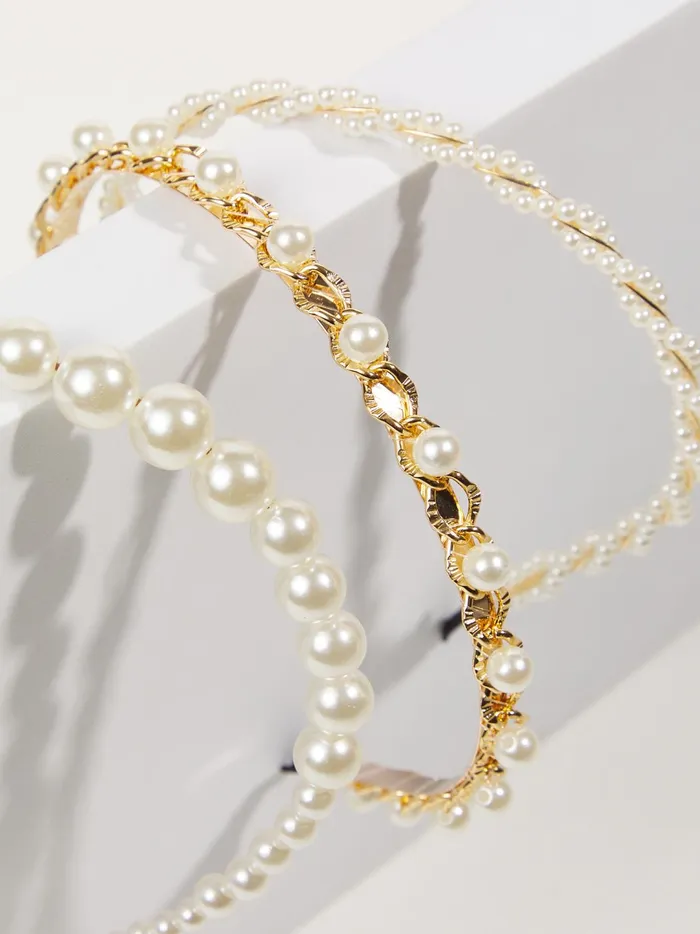 Women Pearl Headband Pack Pearl Altar039d State Hair Accessories