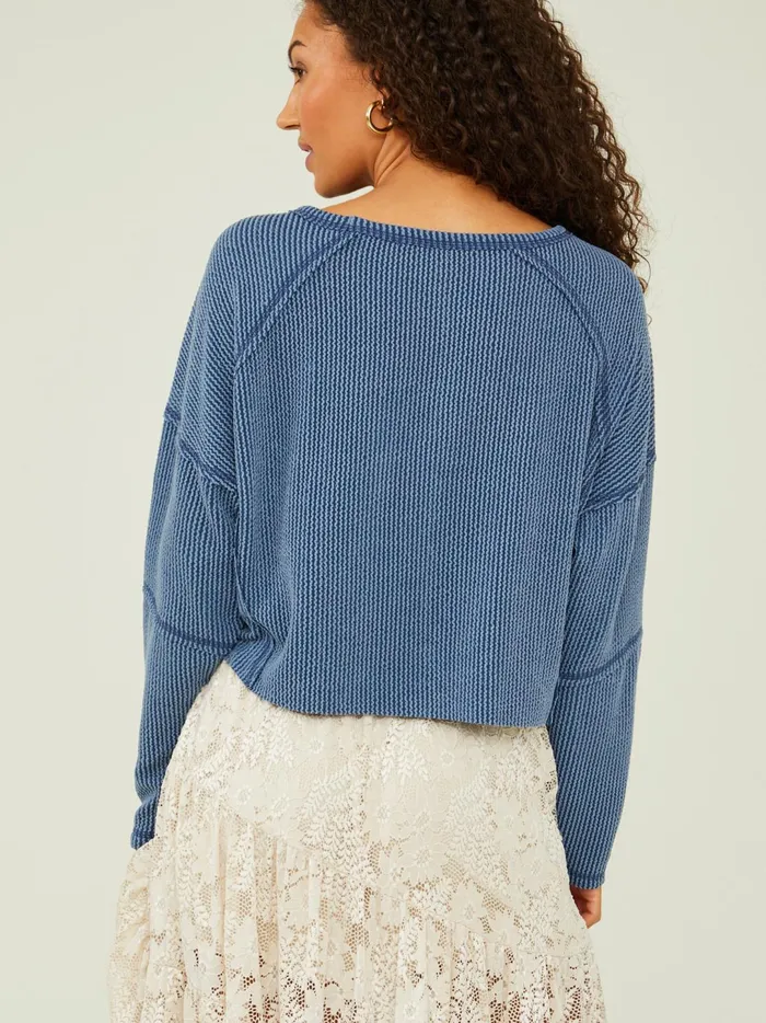 Women Rachel Ribbed Cropped Top Midnight Altar039d State Blouses