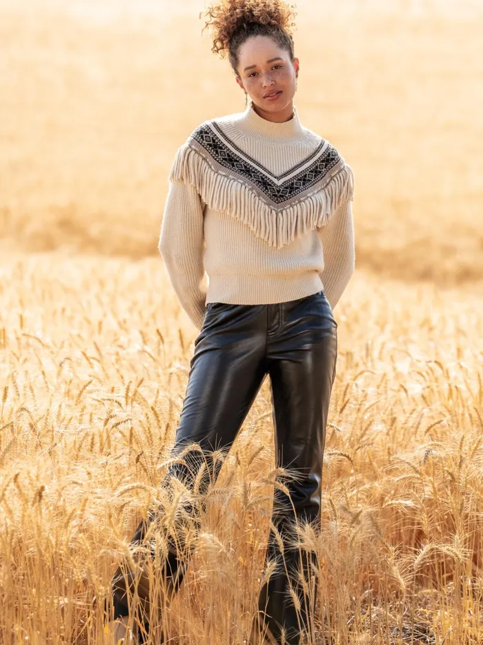 Women Reese Fringe Sweater Stone Altar039d State Sweaters