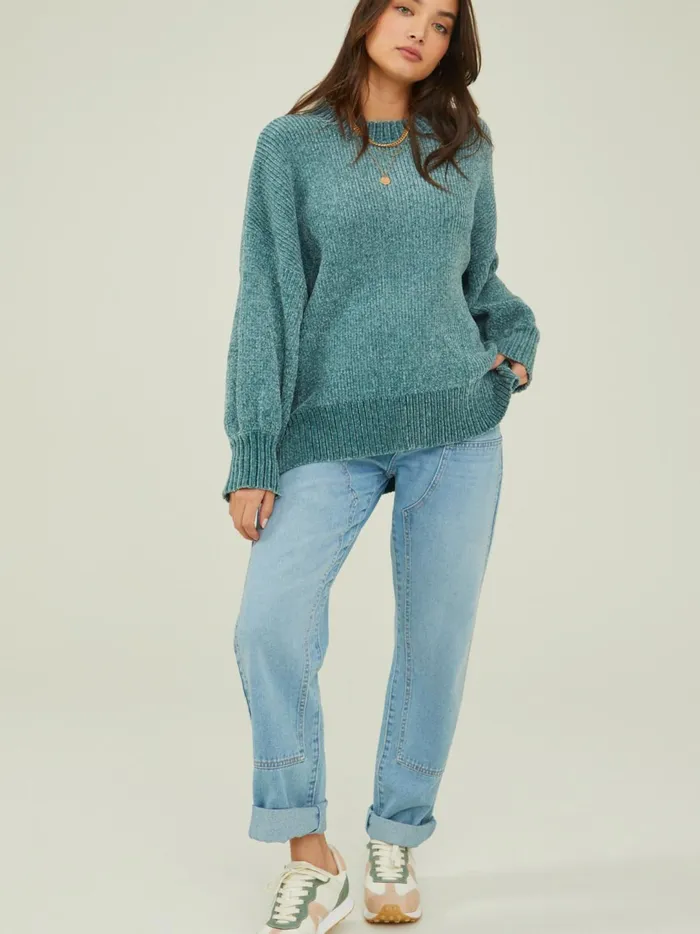 Women Riley Tunic Sweater Dustyaqua Altar039d State Sweaters